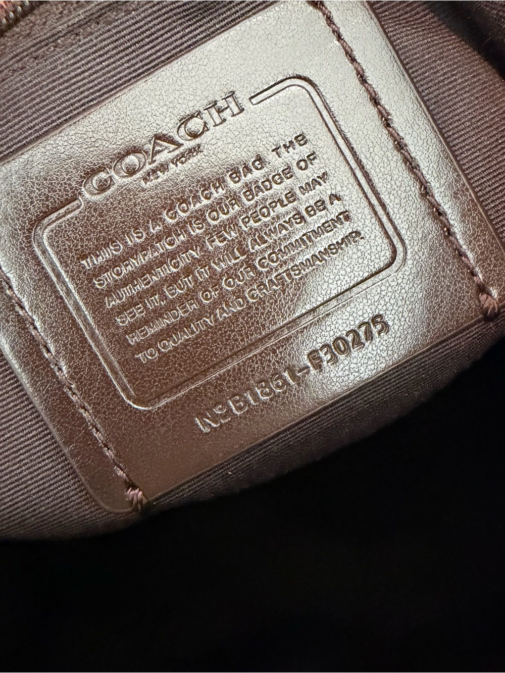 Coach Ruck Sack Backpack in Beige & Brown - Picture 5 of 12